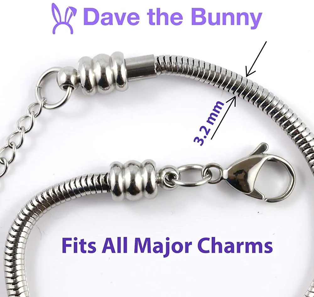 #1 Mother Snake Chain Charm Bracelet