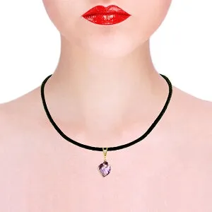 10.76 Carat 14K Solid Yellow Gold Savoire Vivre Amethyst Necklace