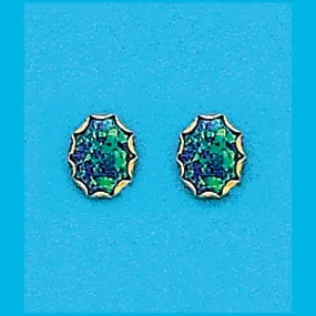 10x8 Green Simulated Created Opal
