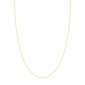 14K White Gold 8" Solid Chain Forzentina Bracelet
