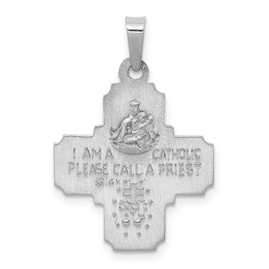14k Yellow Gold Cross Charm Pendant
