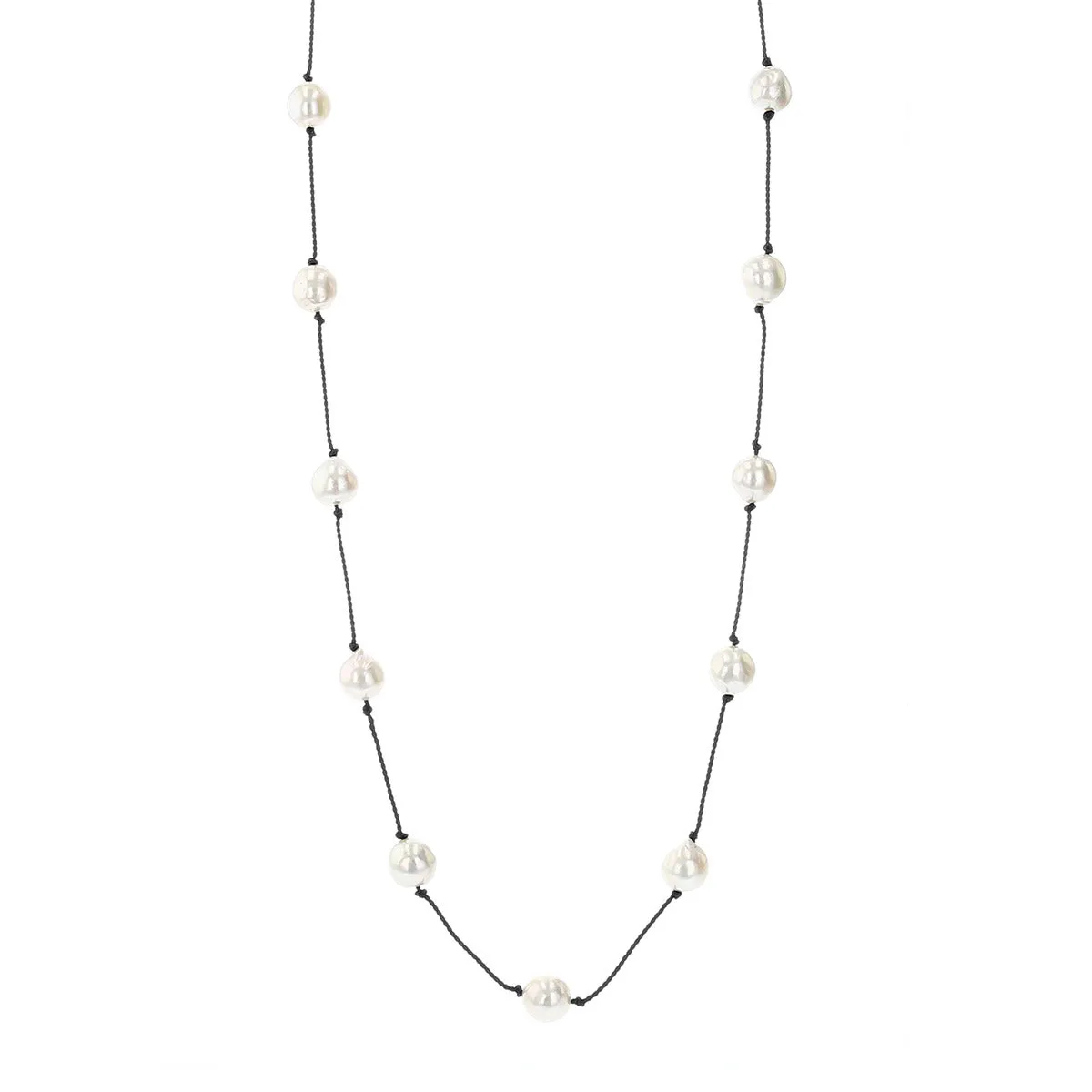 18-Inch Freshwater Pearl Tin Cup Necklace