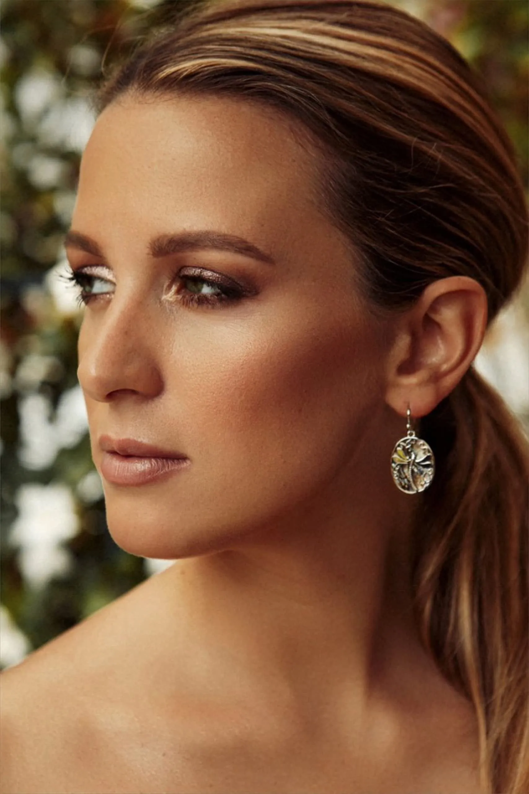 18K White Gold Plated Abalone Dragonfly Earrings