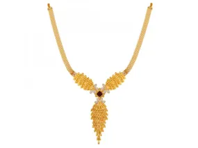 22k Dazzling Shell And Gold Necklace