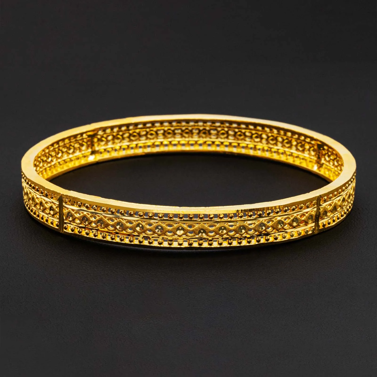 24CT HEAVY GOLD PLATED BIJOUTERIE BAYDAOUI BANGLE PGB40-022