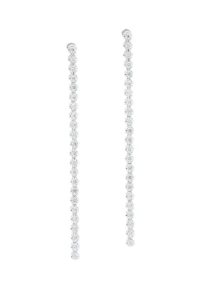 .51ct 14k White Gold Diamond Stick Earrings