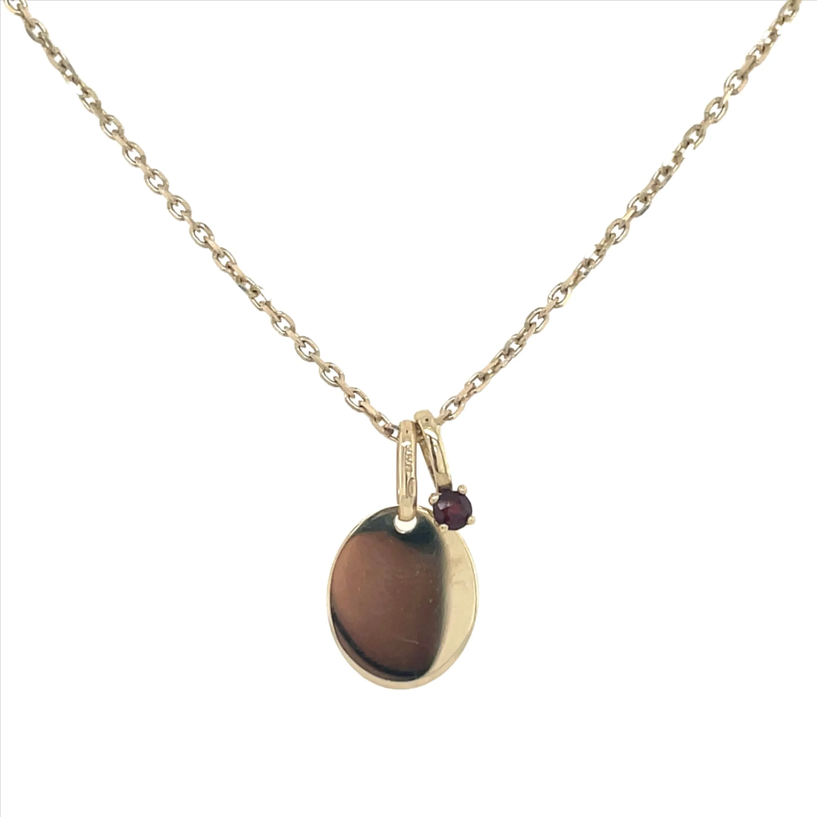 9ct Yellow Gold Round Birthstone Gemstone Charm