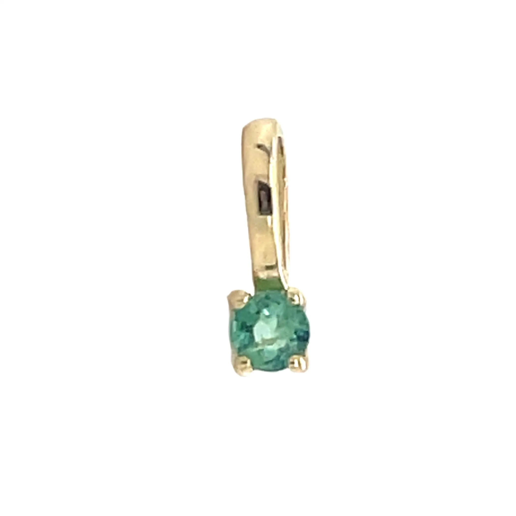 9ct Yellow Gold Round Birthstone Gemstone Charm