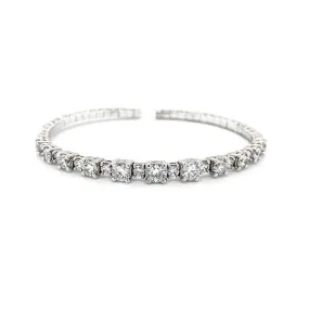 A Link Diamond Bangle