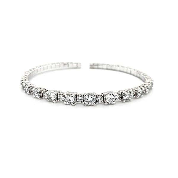 A Link Diamond Bangle