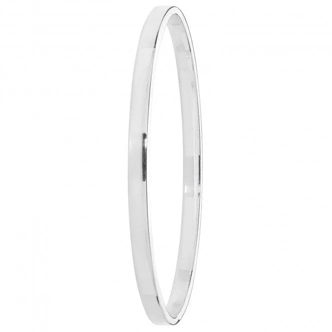 Acotis Silver Bangle Oval Plain G4327