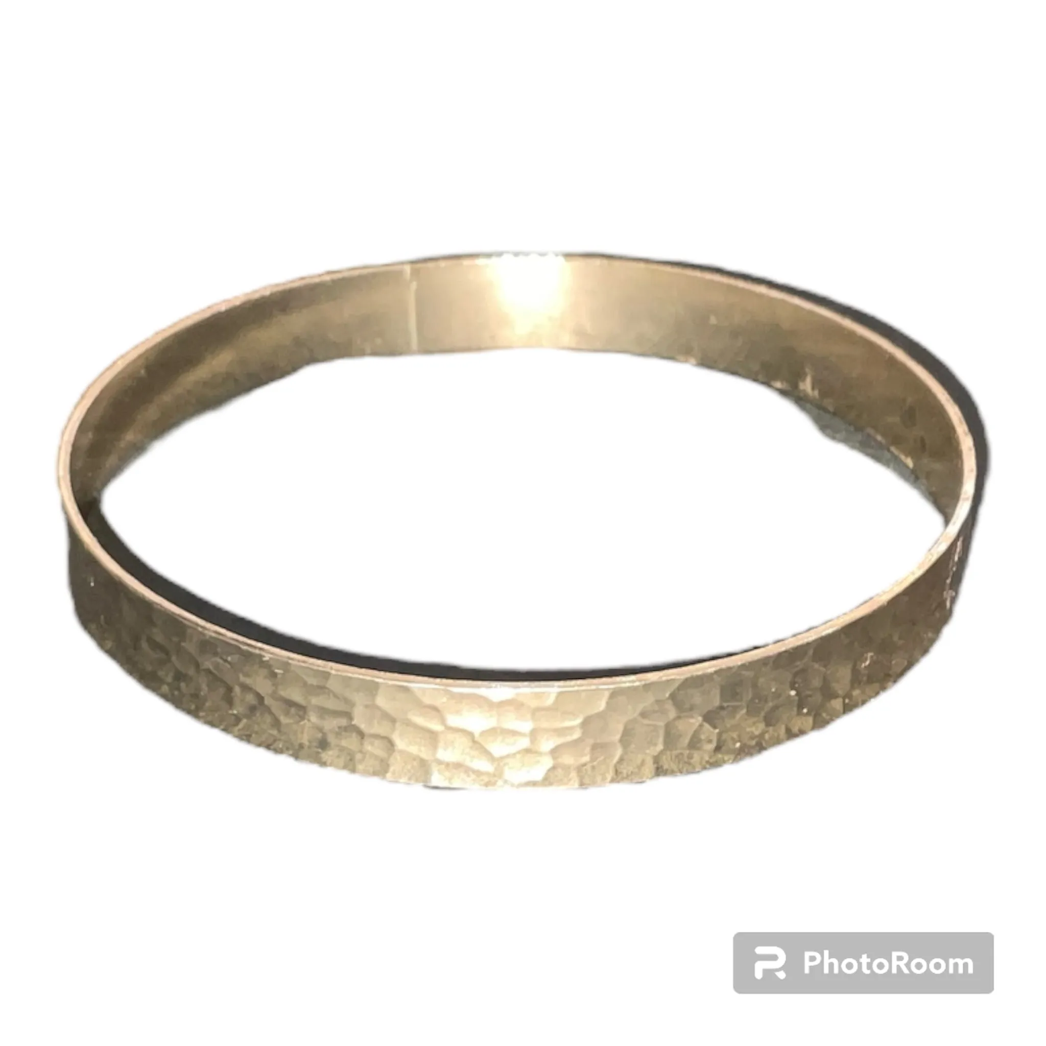 Adorne Gold Beaten Bangle