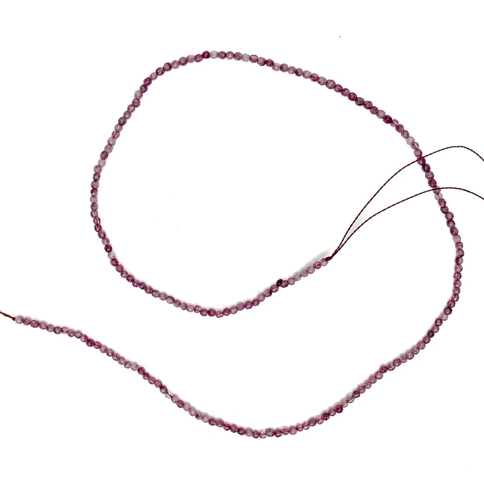 Amethyst 2mm Faceted Rounds Bead Strand