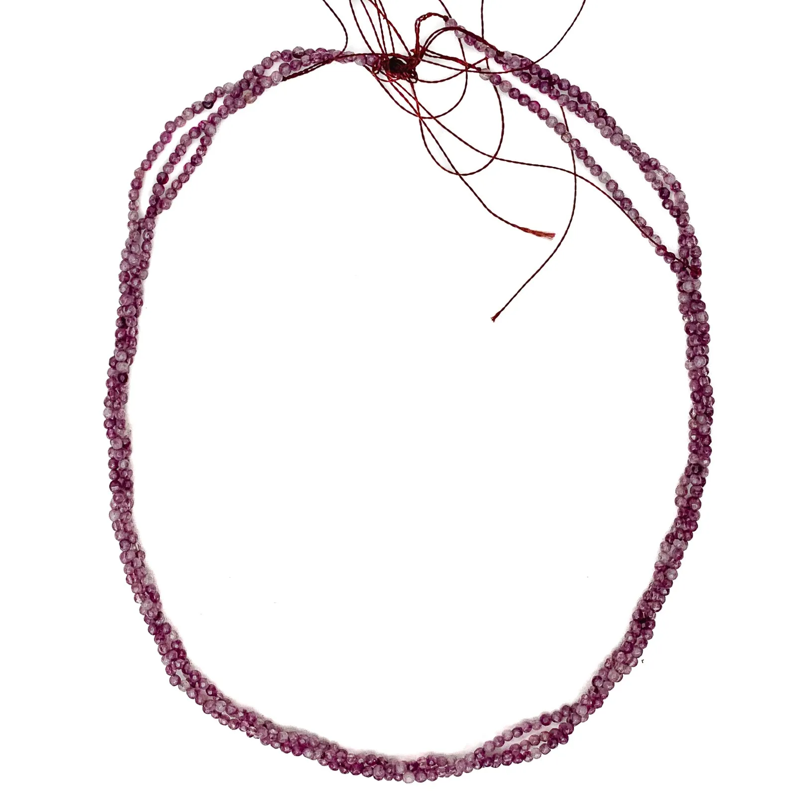 Amethyst 2mm Faceted Rounds Bead Strand