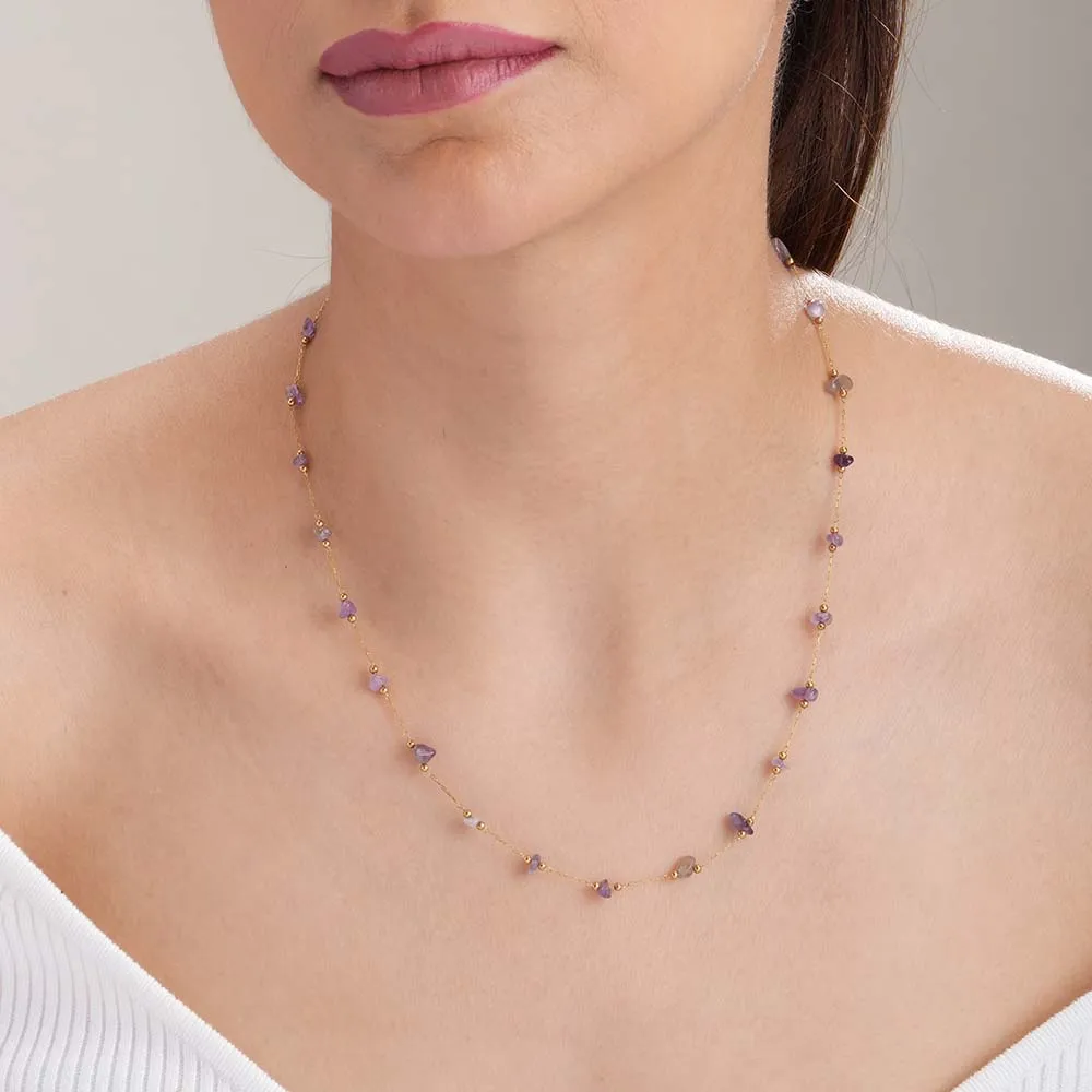 Amethyst Cascade Necklace