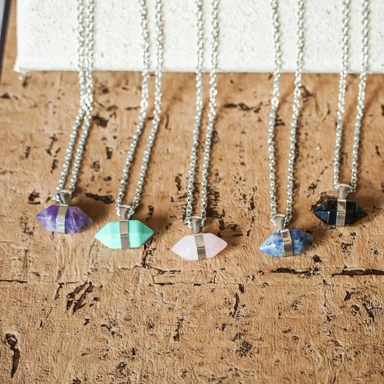Amethyst pendant necklace