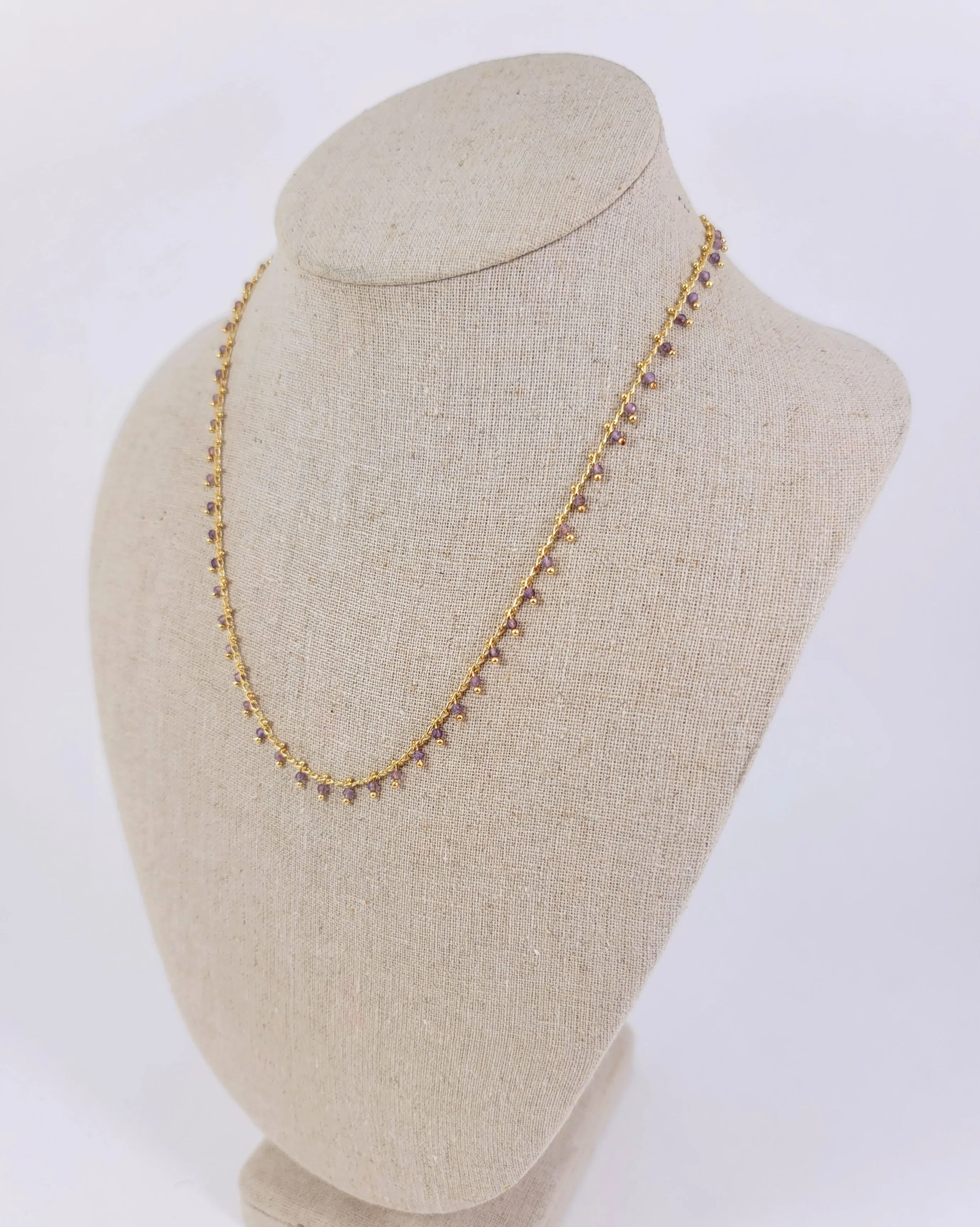 Amethyst Trimmed Necklace