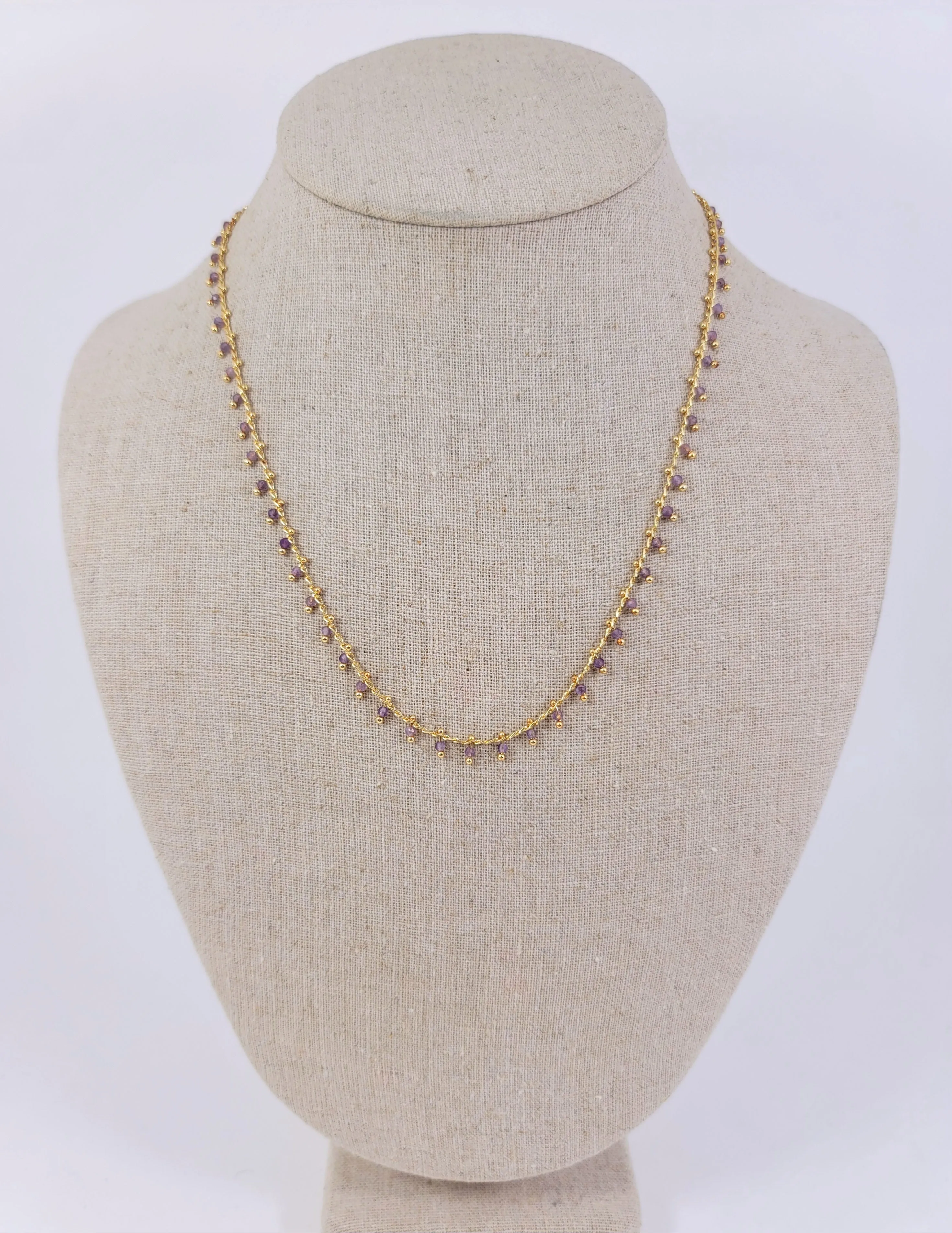 Amethyst Trimmed Necklace