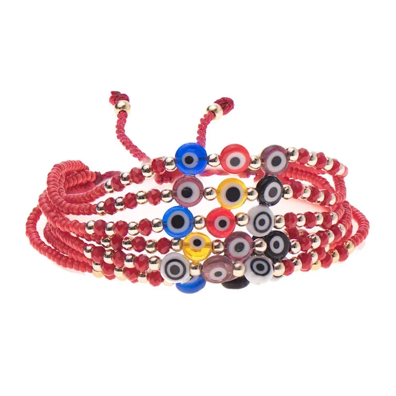 Amulet Lucky Rope Bracelet with Turkish Bead for Women