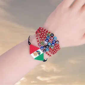 Amulet Lucky Rope Bracelet with Turkish Bead for Women