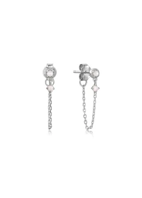 ANIA HAIE RISING STAR OPAL SILVER CHAIN EARRINGS E034-07H