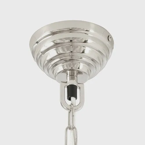 Anise Silver Metal and Glass Pendant CLEARANCE