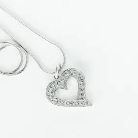 Asymmetric Heart Pendant Necklace - Love Jewelry