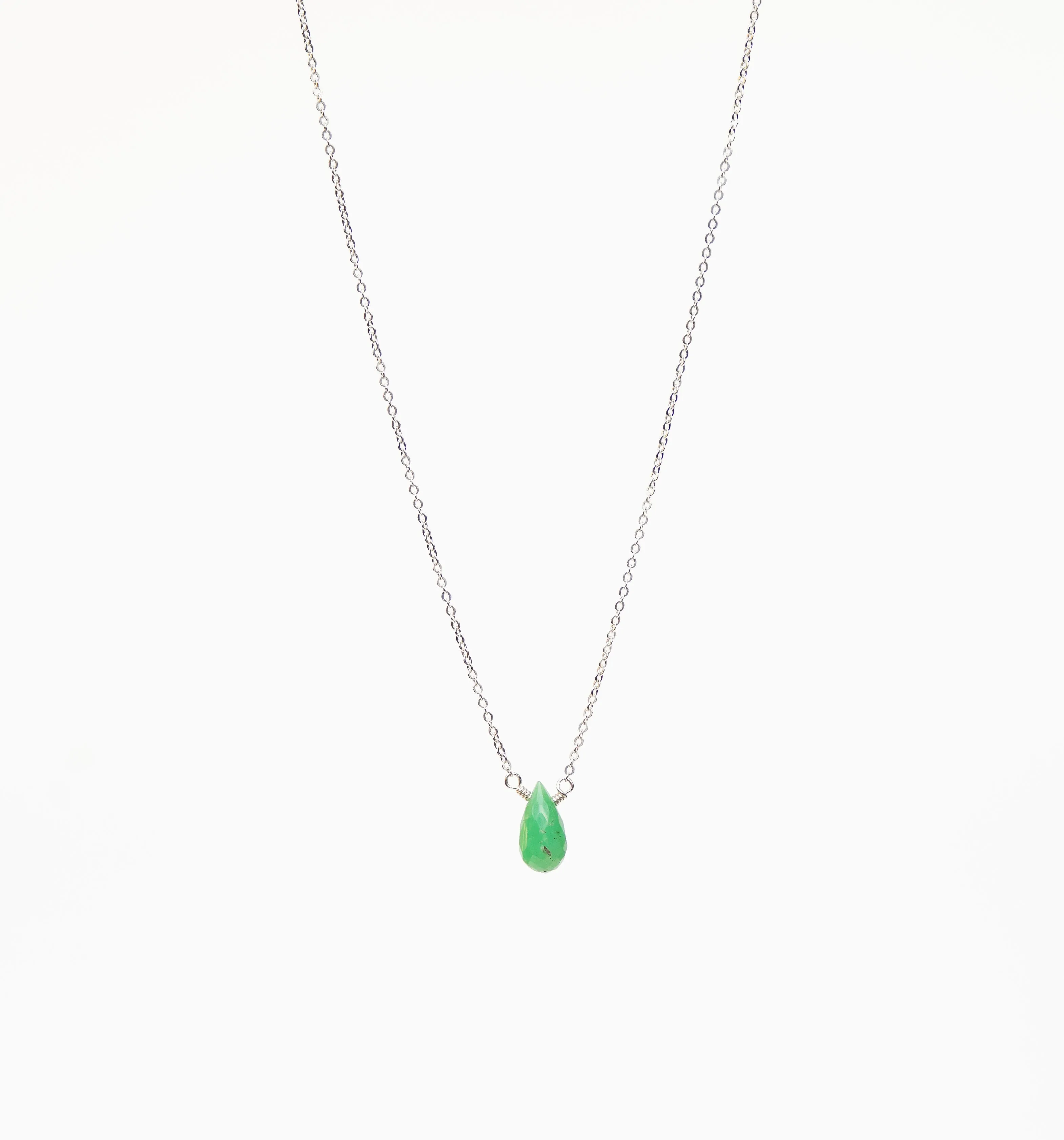 Ava Necklace ~ Chrysoprase