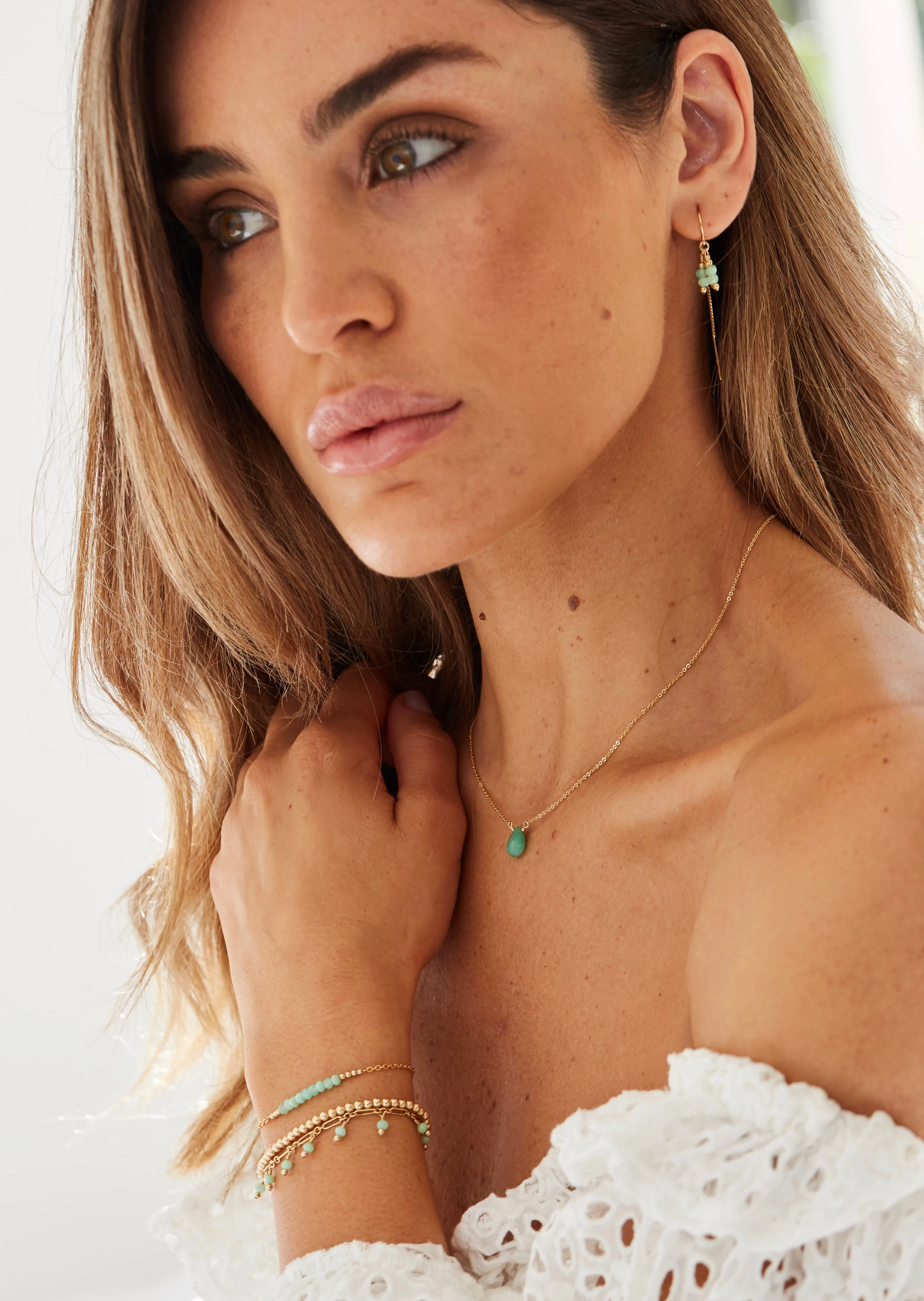Ava Necklace ~ Chrysoprase