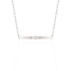 Bar Celtic Layered Necklace In Silver