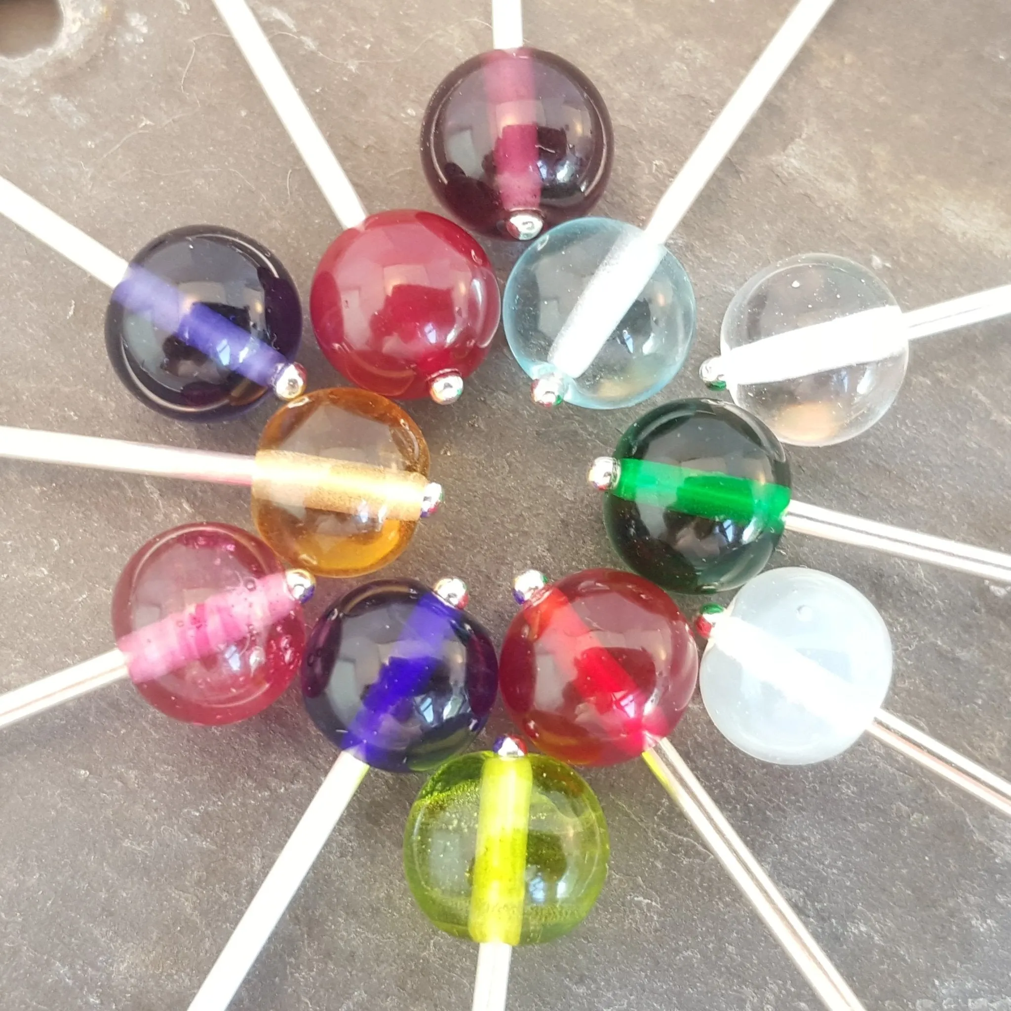 Birthstones in Glass - Emily Drop Earrings