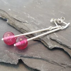 Birthstones in Glass - Emily Drop Earrings