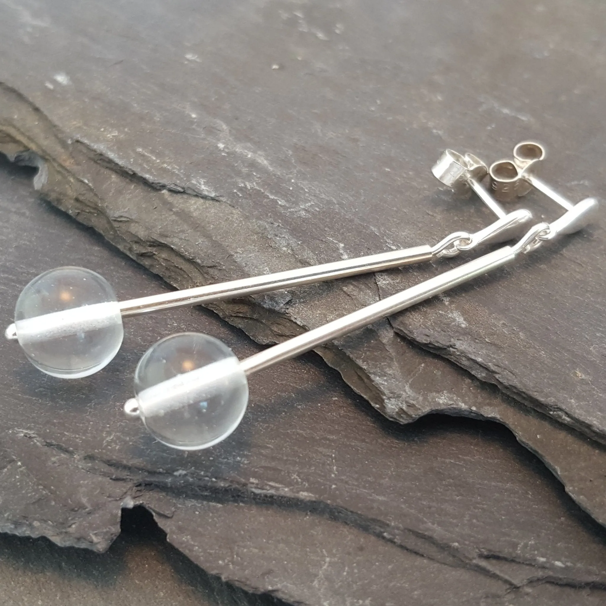 Birthstones in Glass - Emily Drop Earrings