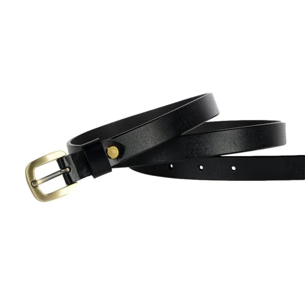 Black Women Genuine Leather Belt 黑色女士真皮皮带 KCBELT1097