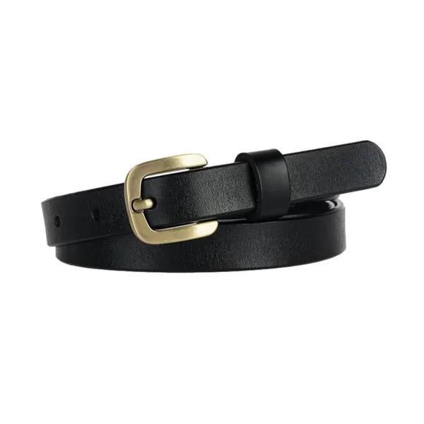Black Women Genuine Leather Belt 黑色女士真皮皮带 KCBELT1097