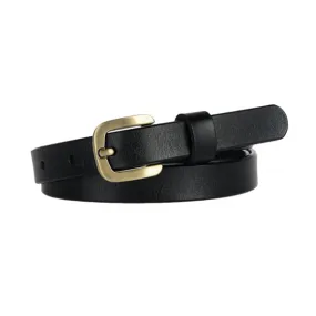 Black Women Genuine Leather Belt 黑色女士真皮皮带 KCBELT1097