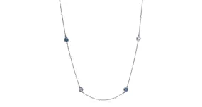 Blue & White 'Diamonds By The Yard' Necklace