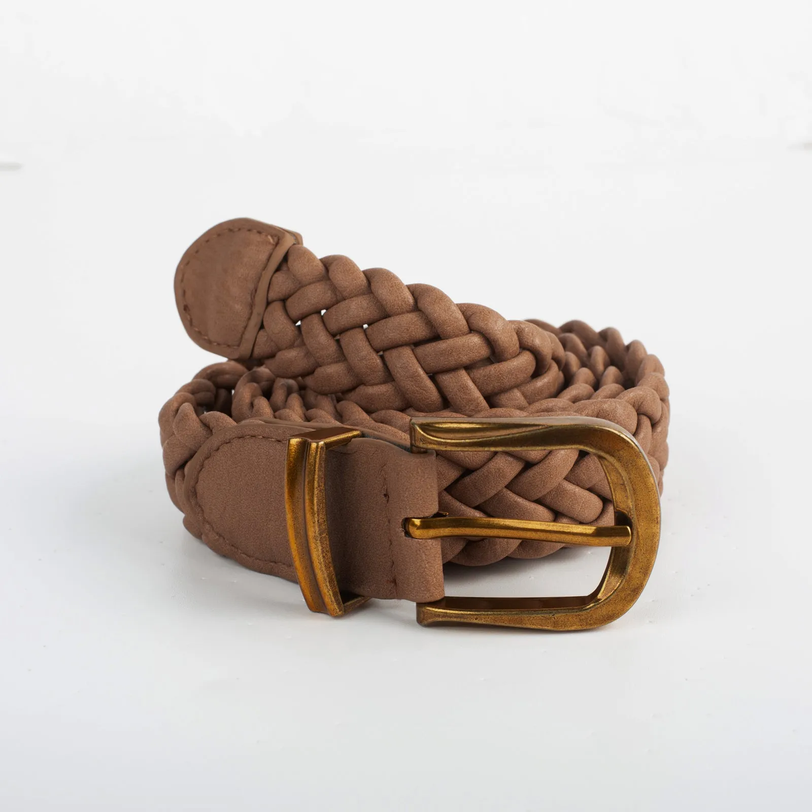 BP Women Vintage Polyurethane Leather Waist Belt Classic Buckle Belt
