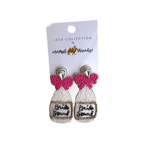 Bride Squad Beaded & Embellished Earrings