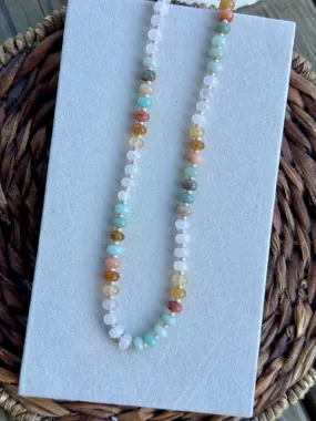 Brooke Fall Girl Gemstone Necklace by Treasure Jewels