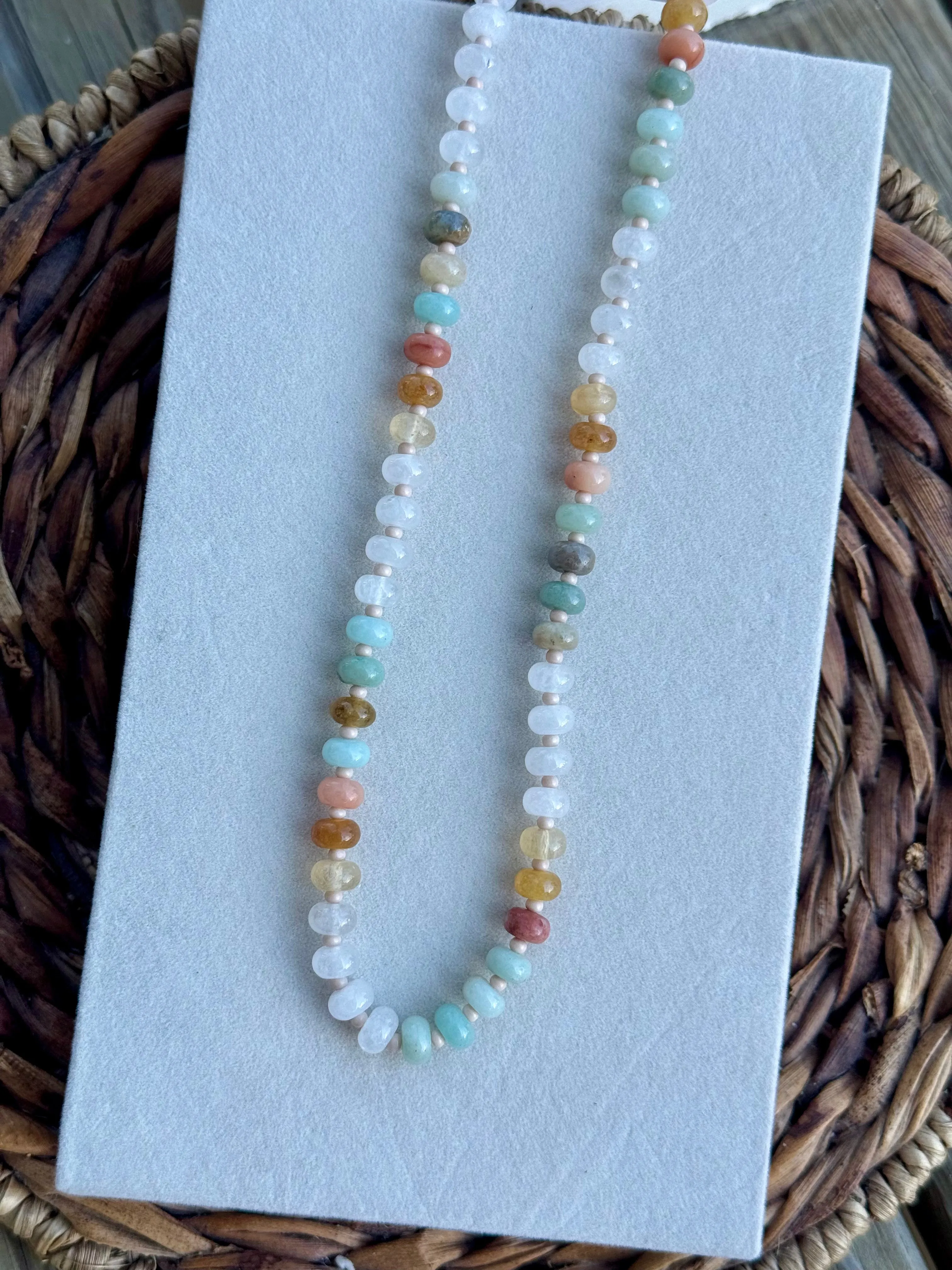 Brooke Fall Girl Gemstone Necklace by Treasure Jewels