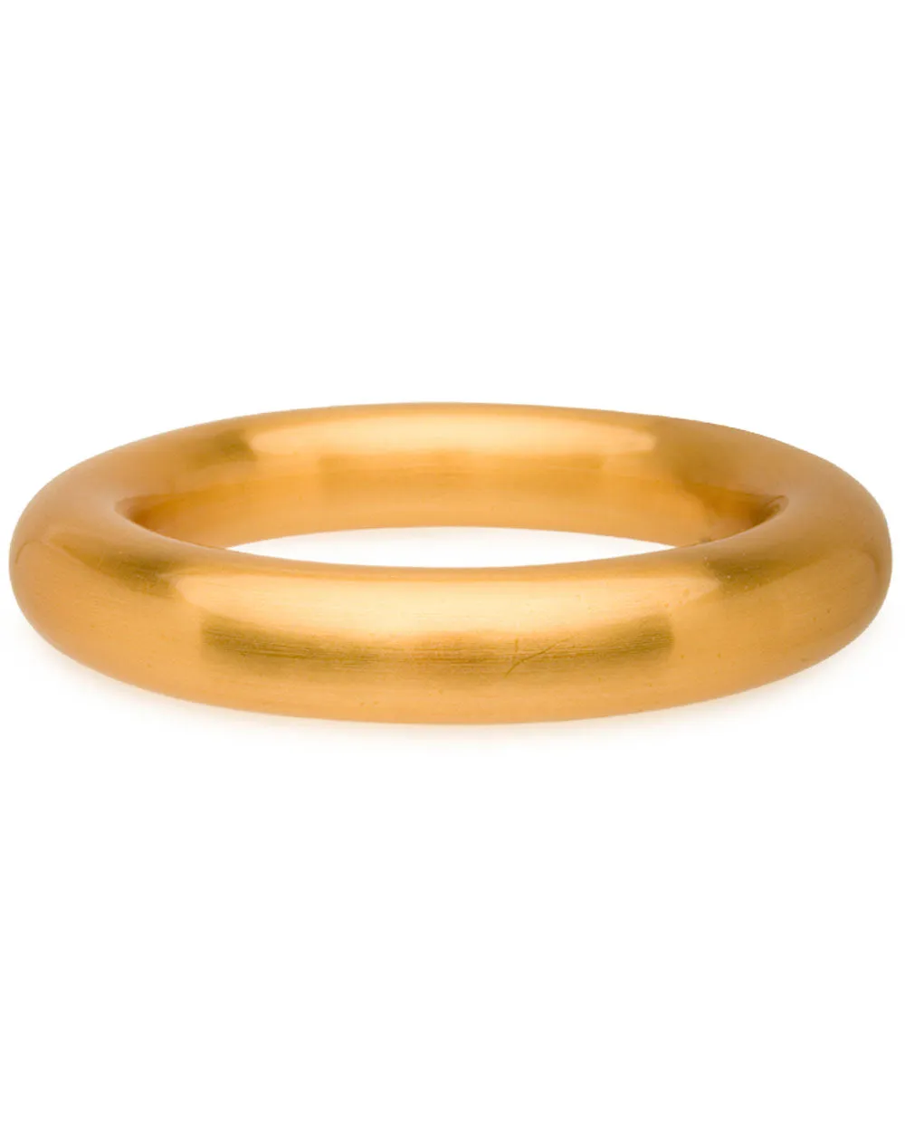 Brushed Gold Hollow Bangle Bracelet