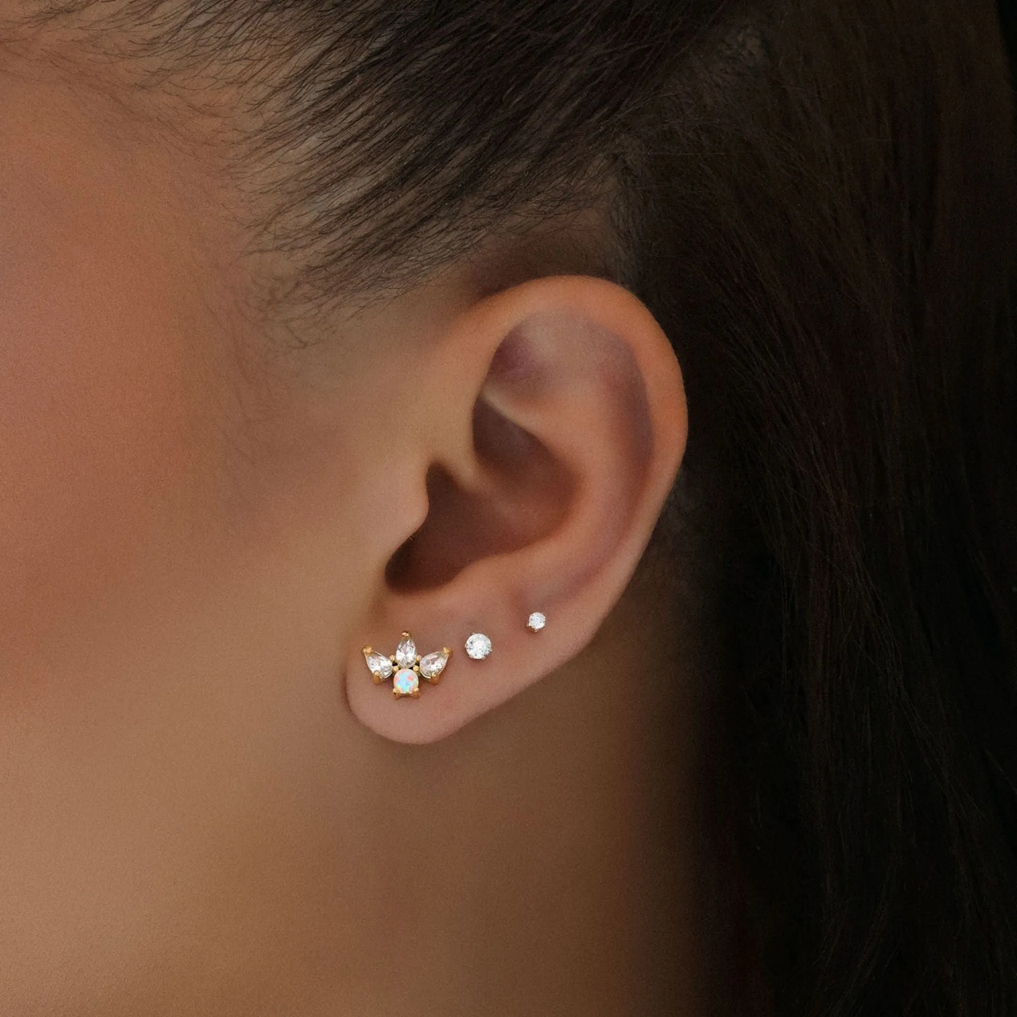 Caity Opal Stud Earrings