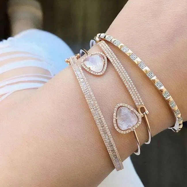 Classic Pyramid Eternity Bangle