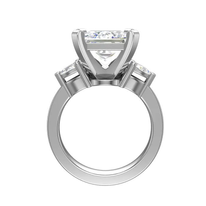 Cubic Zirconia Engagement Ring- Customer Designed Style 2901