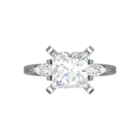 Cubic Zirconia Engagement Ring- Customer Designed Style 2901