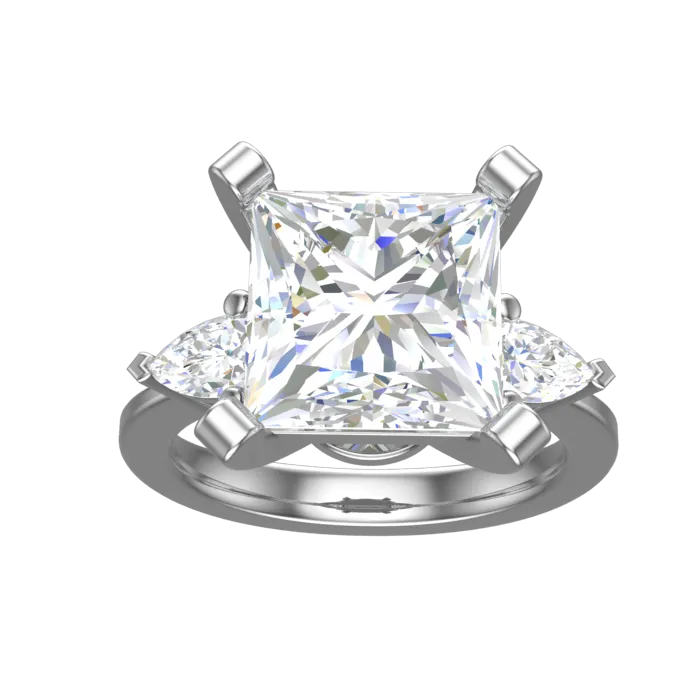 Cubic Zirconia Engagement Ring- Customer Designed Style 2901