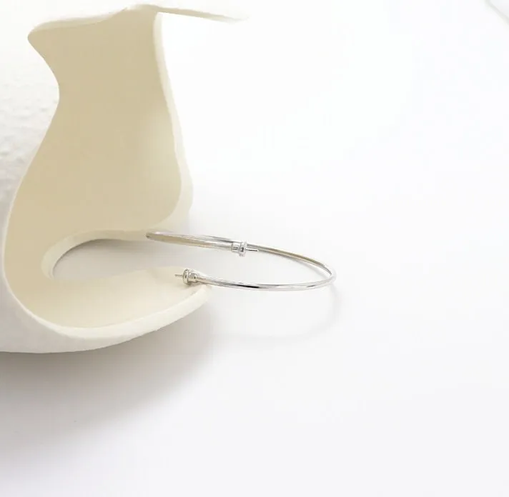 Cuff Mount Bracelet Setting Blank Adjustable 1pc 2 inches 53-57mm 3.3g 925 Sterling Silver for 2 Pearls Beads 7-8mm Wholesale Available