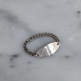 Custom Engraved Nameplate Ring