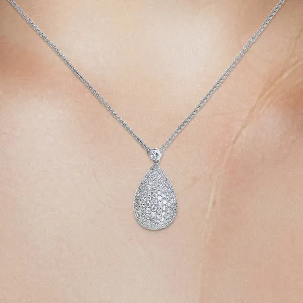 Diamond Drop Pendant Necklace